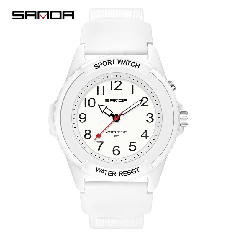 Waterproof Diving Watch - Sanda 6018 nova moda crianças relógios