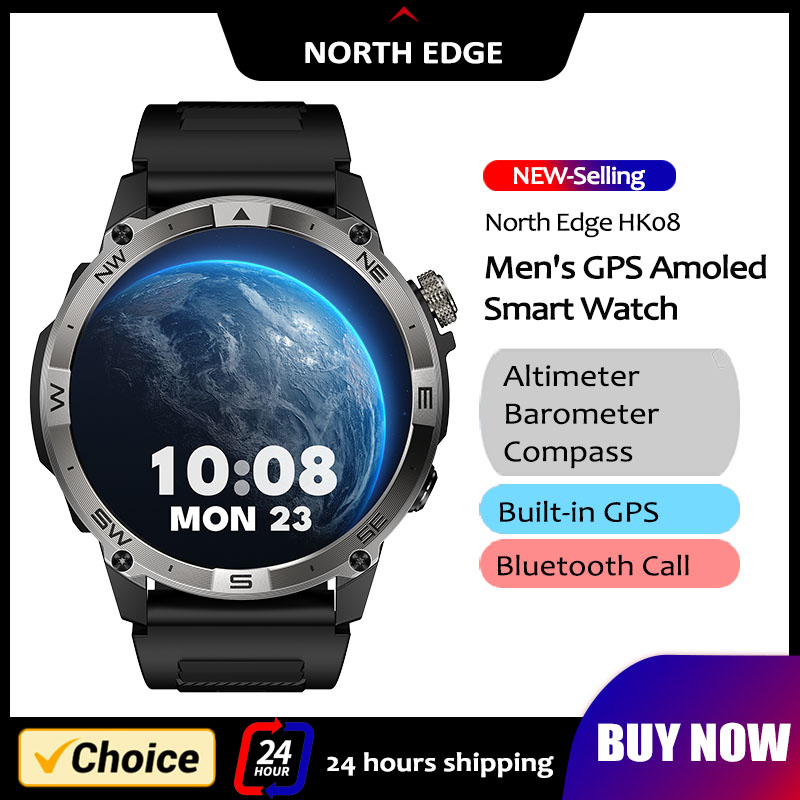 Hybrid Smartwatch - North edge gps esportes relógio inteligente