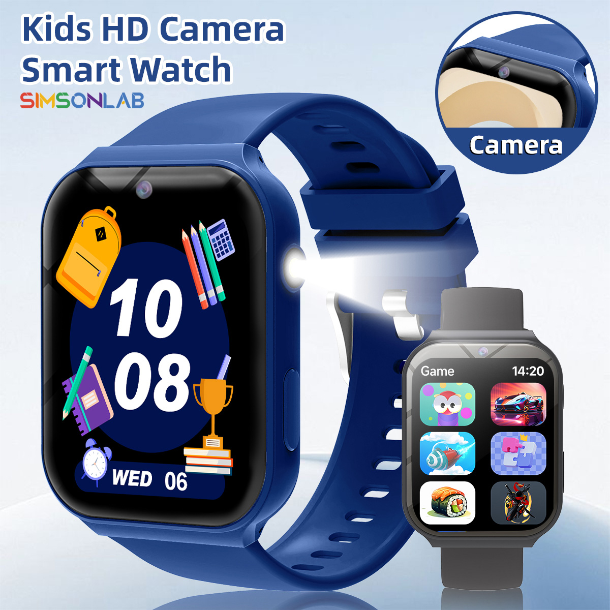 Smartwatch Watches Birthday Gift For Girls - Parceiros de Estudo para Crianças: Câmera