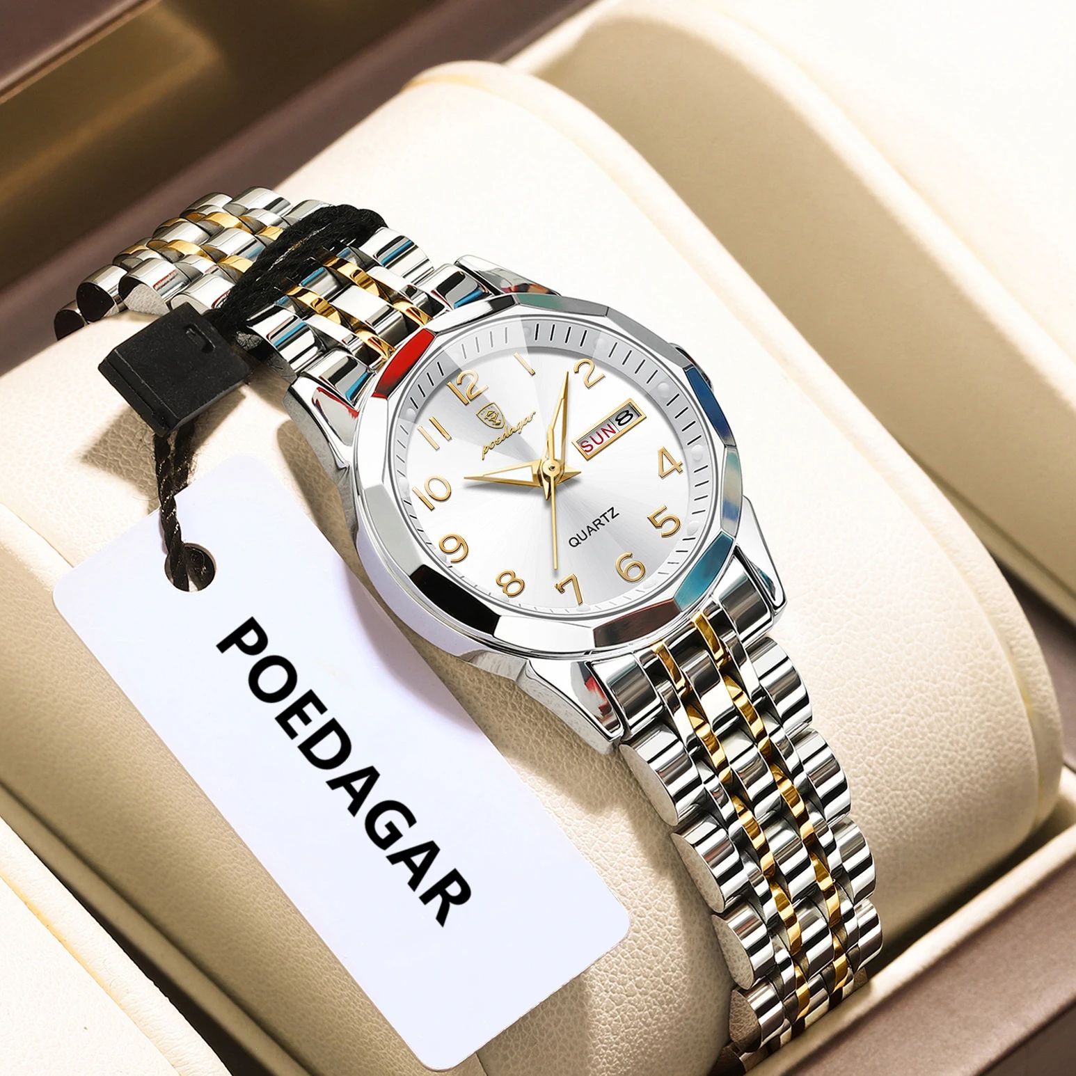 Waterproof Diving Watch - Poedagar elegante quartzo senhoras relógio de