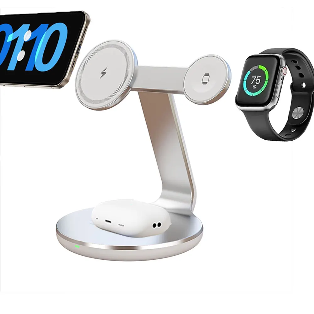 Smartwatch Watches For Iphone - Carregador sem fio 3 em 1