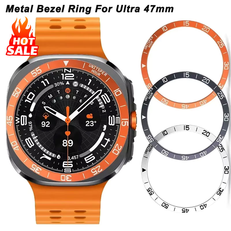 Watch Smartwatch Android - Capa de metal moldura anel caso