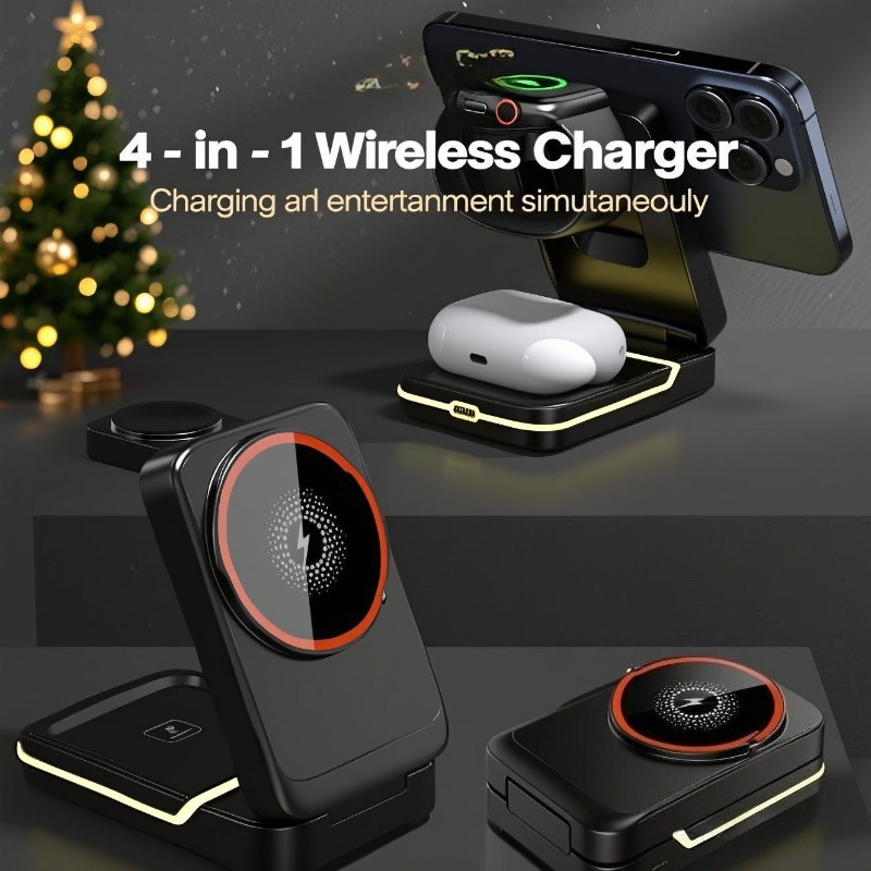 Smartwatch Watches For Iphone - Carregador Sem Fio Magnético 3 em