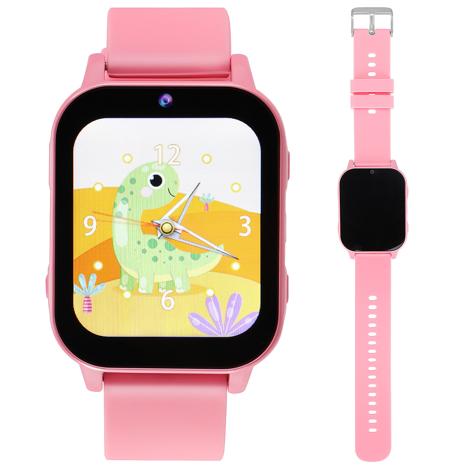 Smartwatch Pink Watches For Kids - Relógio Inteligente Infantil com Jogos e