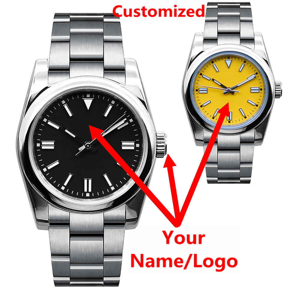 Waterproof Diving Watch - Relógio Masculino Personalizado com Logotipo, Luxuoso,