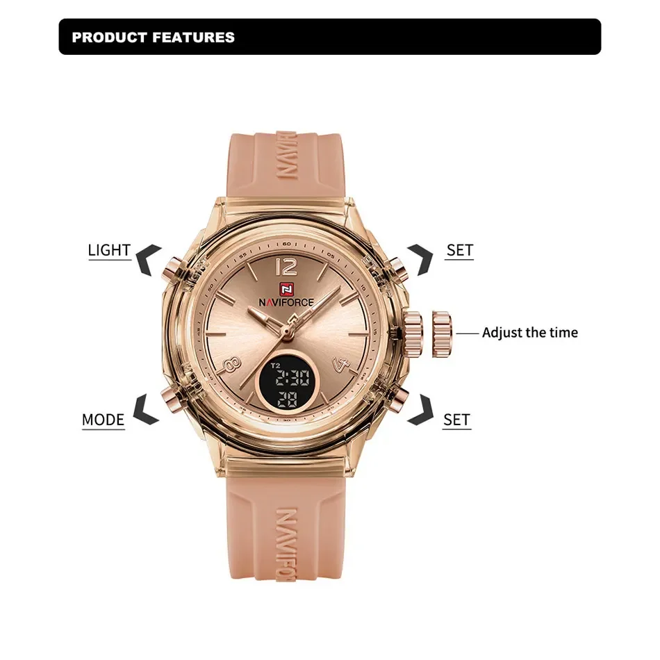 NAVIFORCE NF7109 Relógio de qu - Waterproof Diving Watch avaliação e preço