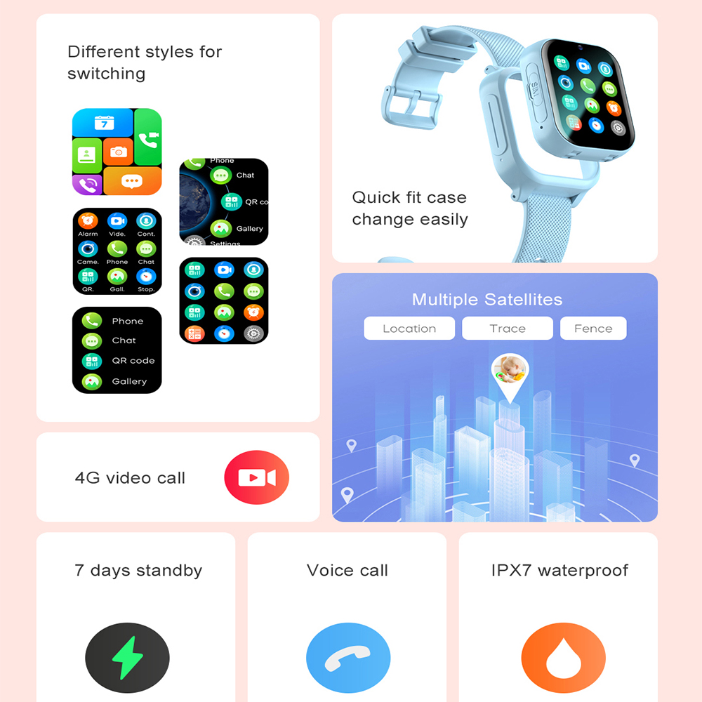 Relógio inteligente crianças 4 - Smartwatch Watches For Kid Boy With Alarm avaliação e preço