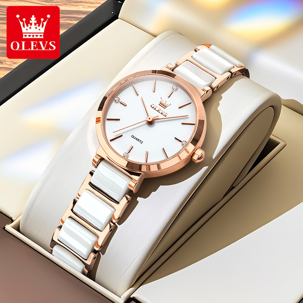 Olevs relógio feminino 5877 lu - Luxury Ceramic Watch avaliação e preço