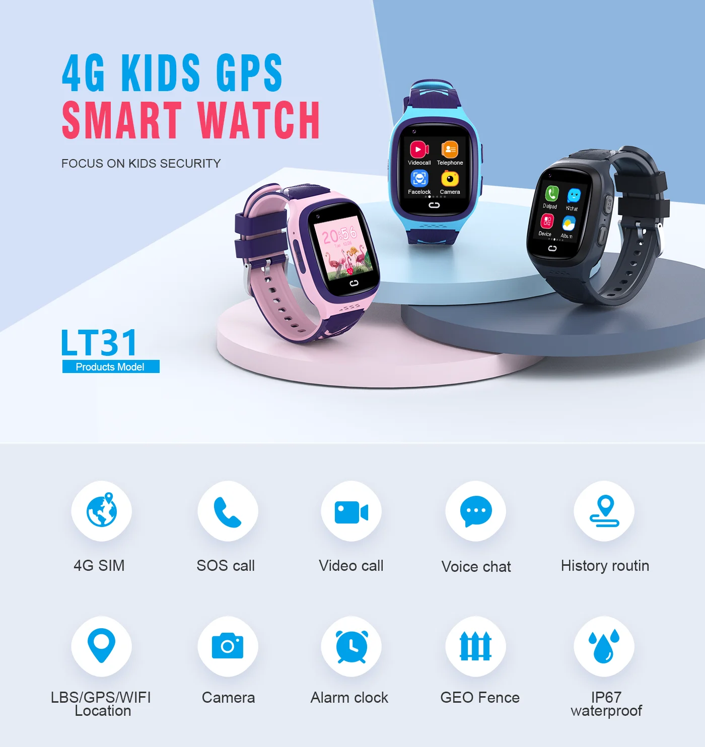 4g crianças smartwatch sos à p - Smartwatch Watches Price avaliação e preço