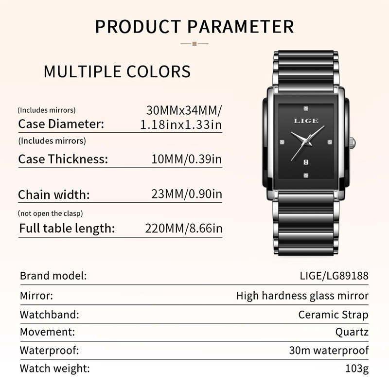 Lige novo luxo relógios femini - Waterproof Diving Watch avaliação e preço