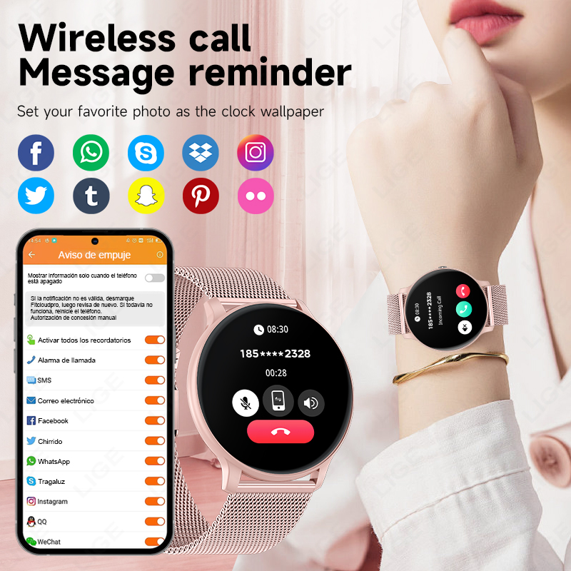 Novo Smartwatch 2026 para Mulh - Smartwatch Ladies Watches For Women avaliação e preço