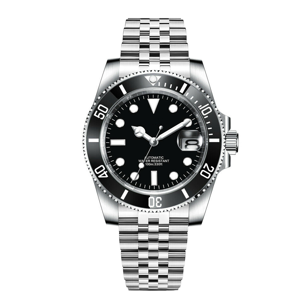 Diy logotipo 40mm relógio de m - Waterproof Diving Watch avaliação e preço