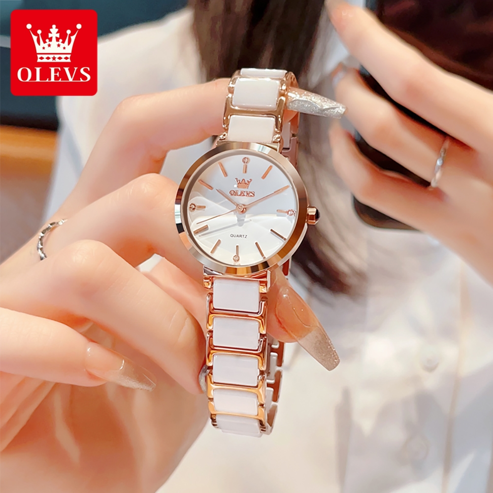 Relógios OLEVS 5877 em Promoçã - Luxury Ceramic Watch avaliação e preço