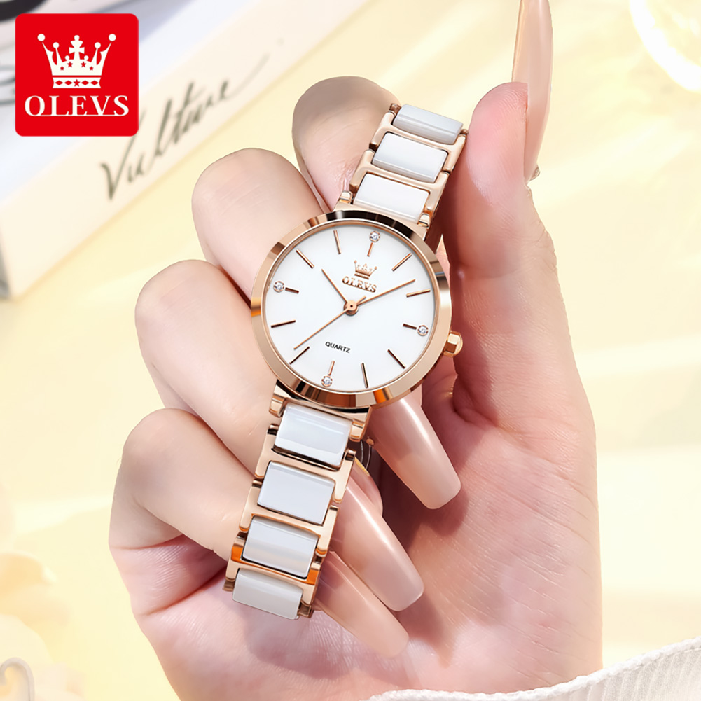 Relógios OLEVS 5877 em Promoçã - Luxury Ceramic Watch avaliação e preço