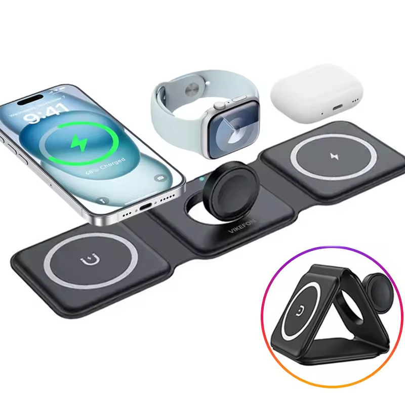 Carregador sem fio dobrável ma - Smartwatch Watches For Iphone avaliação e preço