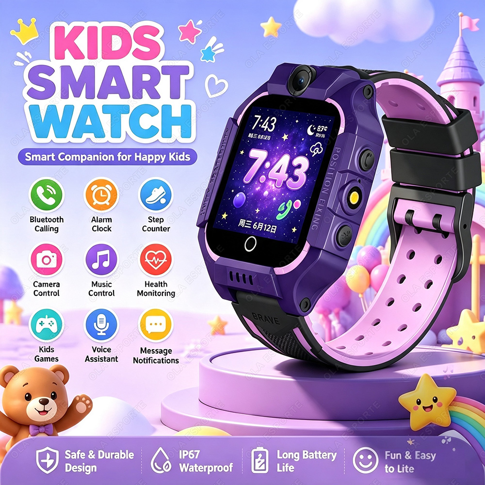 Relógio Inteligente Infantil 2 - Smartwatch Watches For Kid Boy With Alarm avaliação e preço