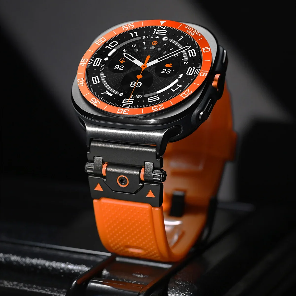 Capa de metal moldura anel cas - Watch Smartwatch Android avaliação e preço