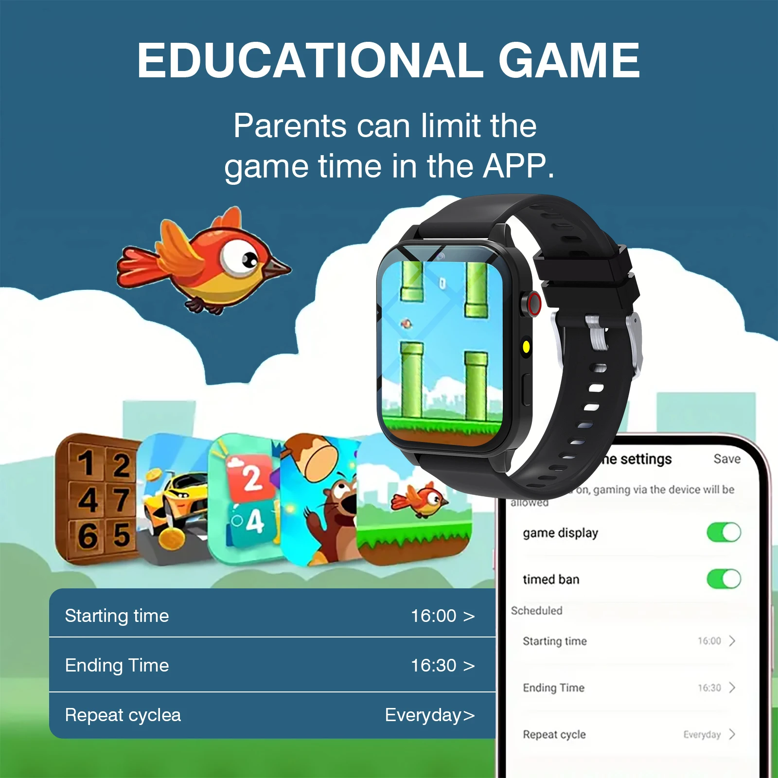 Relógio inteligente infantil c - Smartwatch Watches For Kid Boy With Alarm avaliação e preço