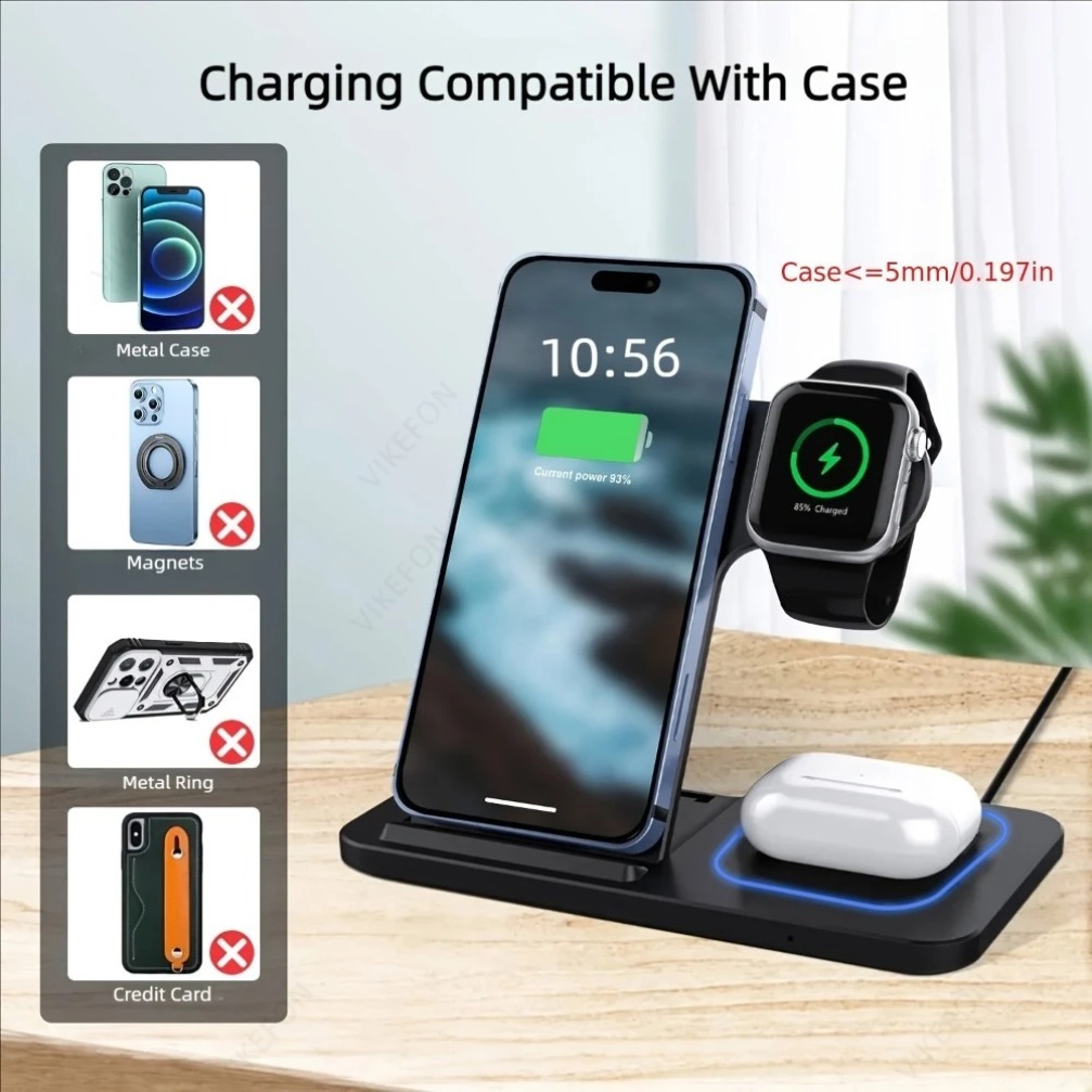 Estação de Carregamento Sem Fi - Smartwatch Watches For Iphone avaliação e preço