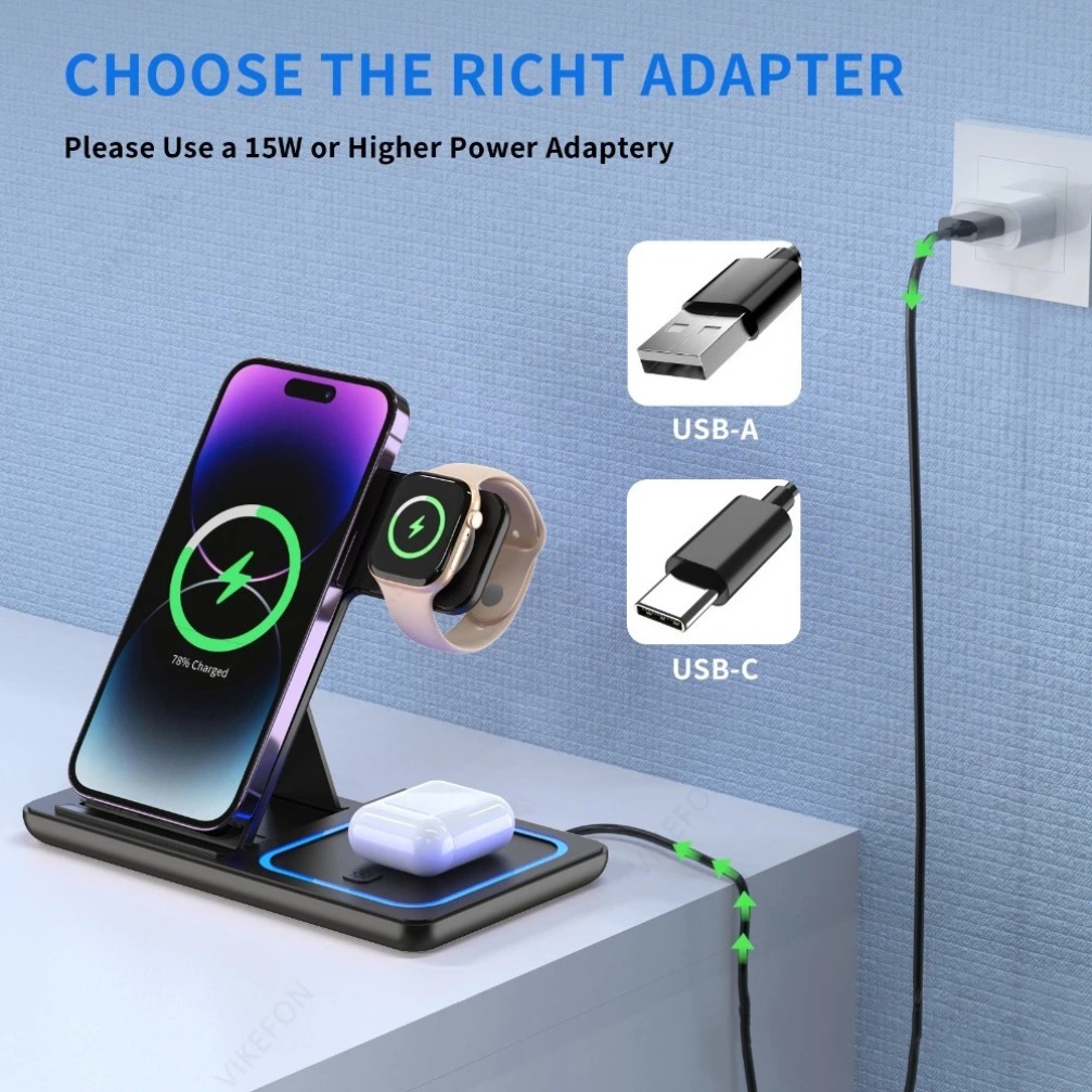 Estação de Carregamento Sem Fi - Smartwatch Watches For Iphone avaliação e preço