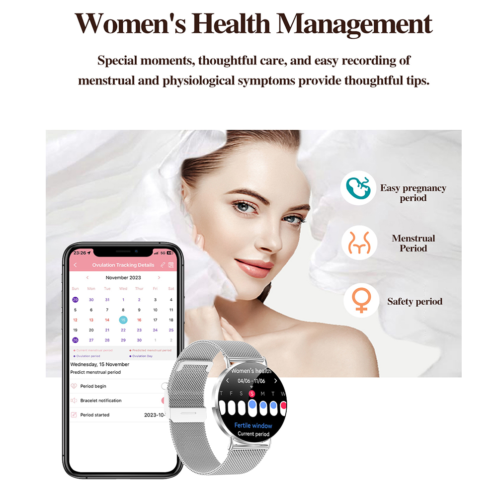 Relógio Inteligente Feminino K - Smartwatch Ladies Watches For Women avaliação e preço