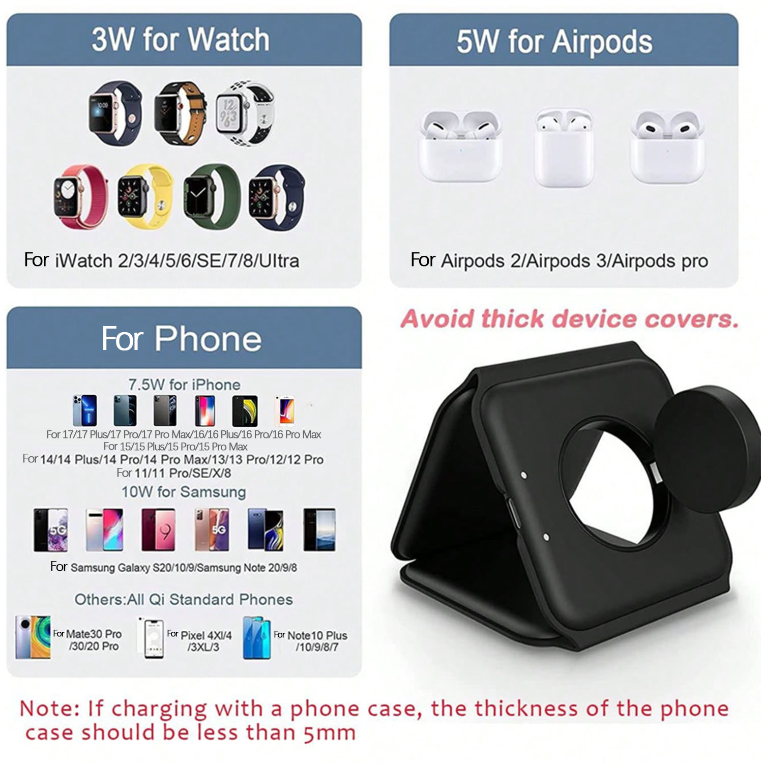 Estação de Carregamento Sem Fi - Smartwatch Watches For Iphone avaliação e preço
